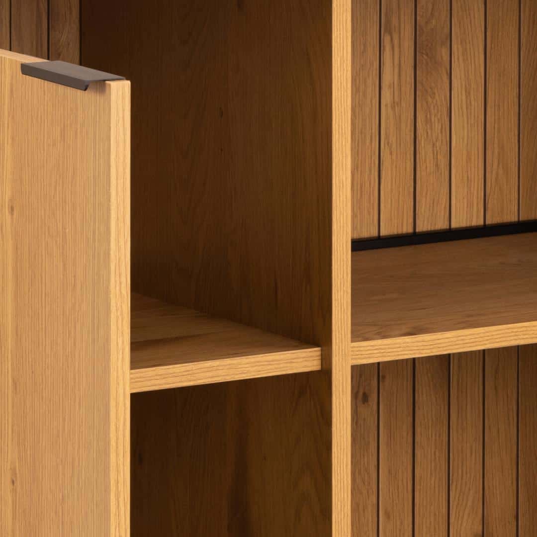 Dressoir Colima 8211 Mat Wild Eiken 8211 Metaal