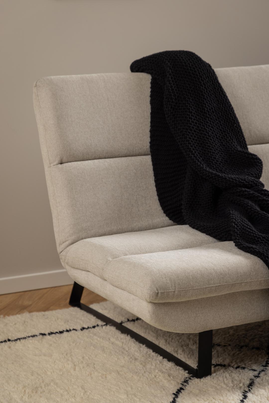 Slaapbank Arbonne 8211 Stof Apia Beige 8211 Metaal