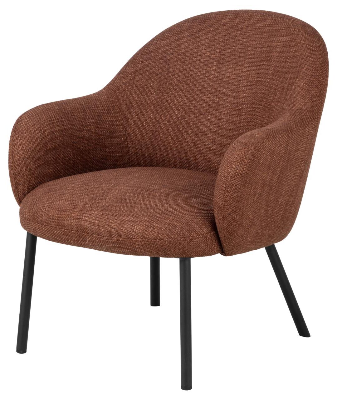 Loungestoel Spencer 8211 Stof Terracotta 8211 Metaal Loungestoel Spencer 8211 Stof Terracotta 8211 Metaal