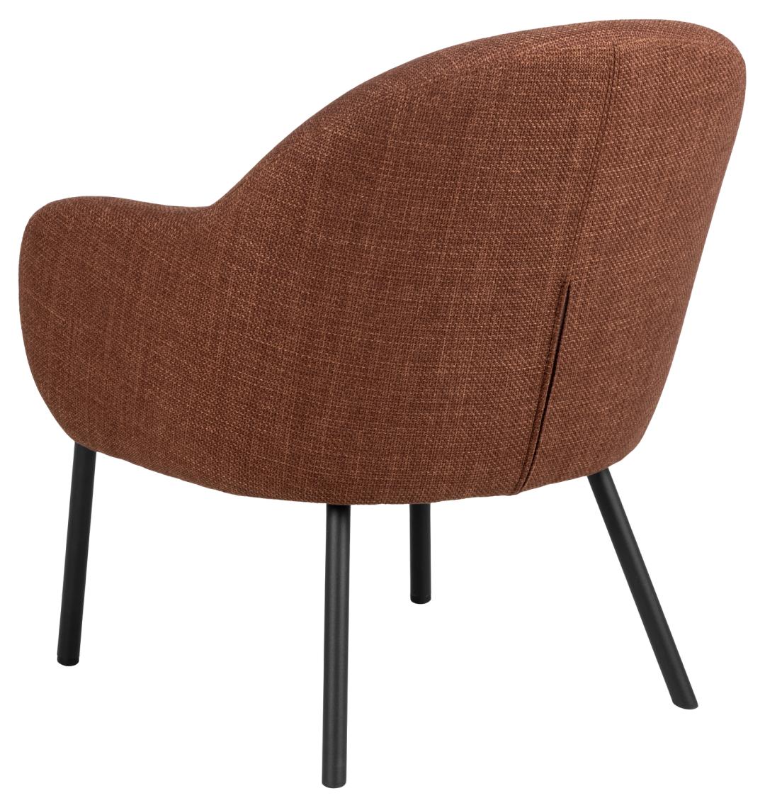 Loungestoel Spencer 8211 Stof Terracotta 8211 Metaal Loungestoel Spencer 8211 Stof Terracotta 8211 Metaal