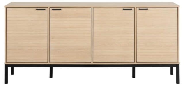 Dressoir Kensington 8211 Wit Gepigmenteerd Geolied Eikenfineer 8211 180 Cm 8211 4 Deuren