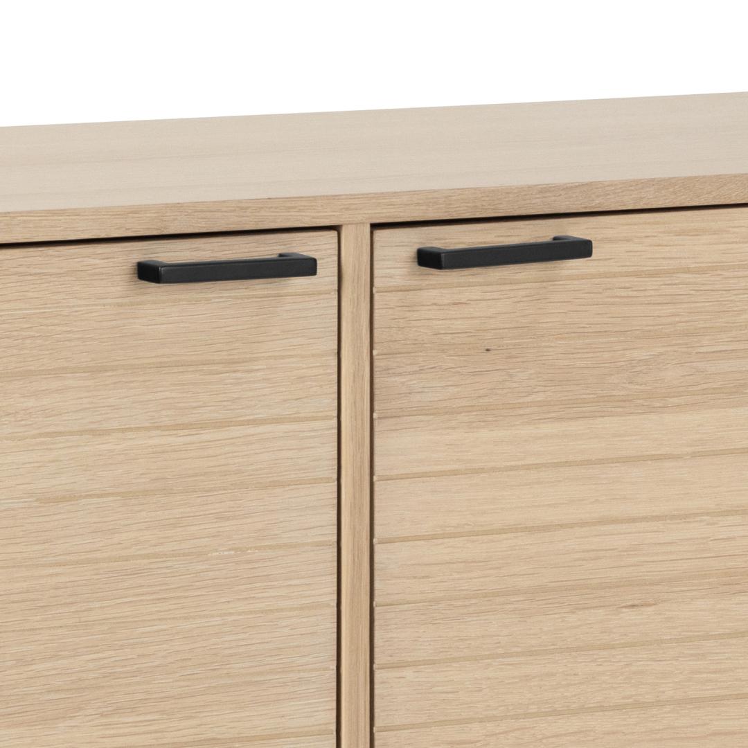 Dressoir Kensington 8211 Wit Gepigmenteerd Geolied Eikenfineer 8211 180 Cm 8211 4 Deuren