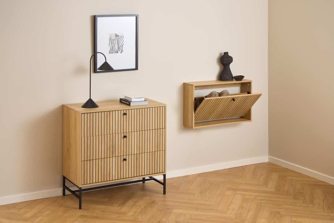 Schoenenkast Albany 8211 Ruw Eiken Melamine