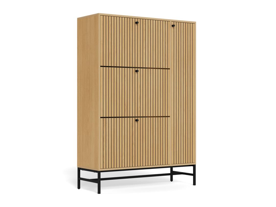 Schoenenkast Albany 8211 Eikenlook 8211 Metaal