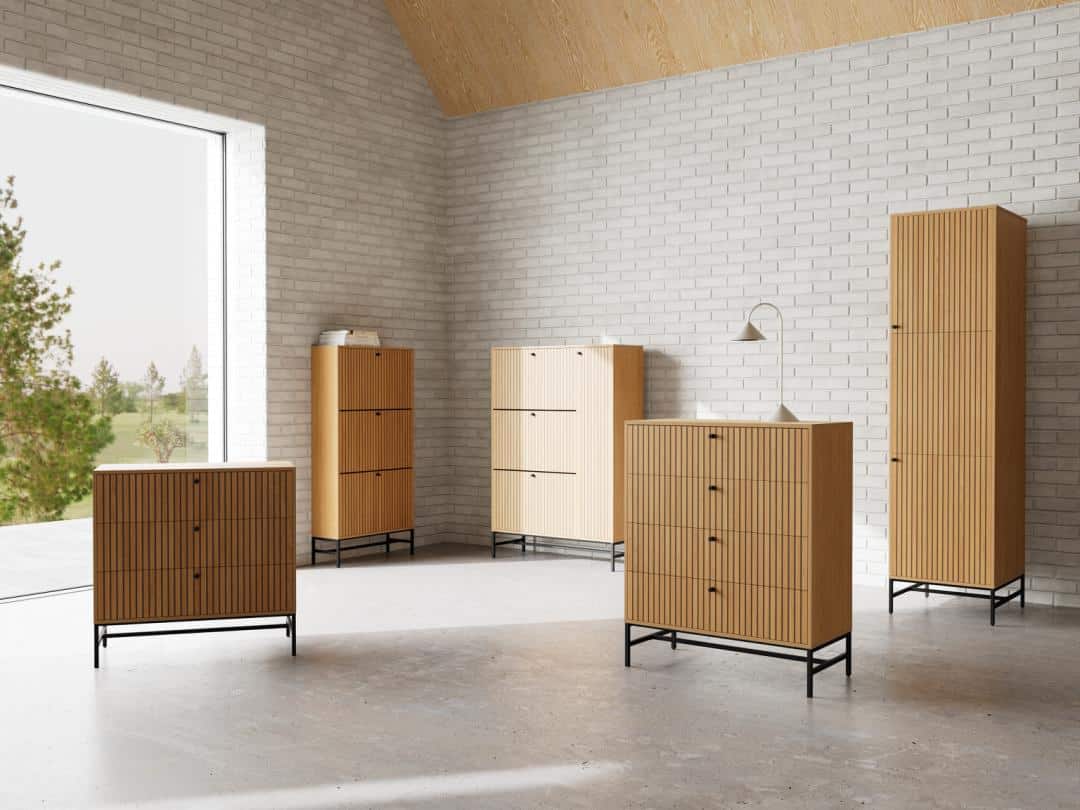 Schoenenkast Albany 8211 Eikenlook 8211 Metaal