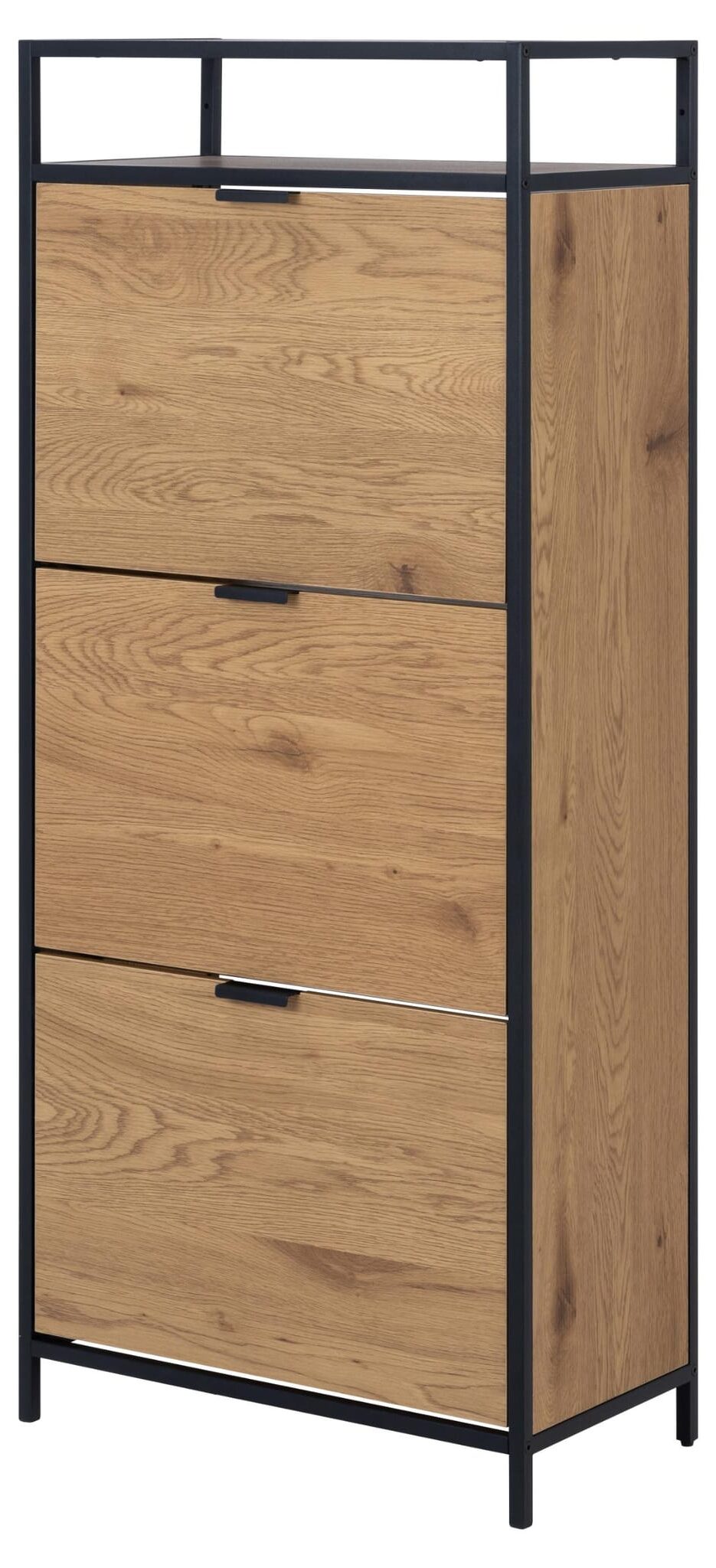 Schoenenkast Seaford 8211 Wild Eikenlook 8211 Metaal