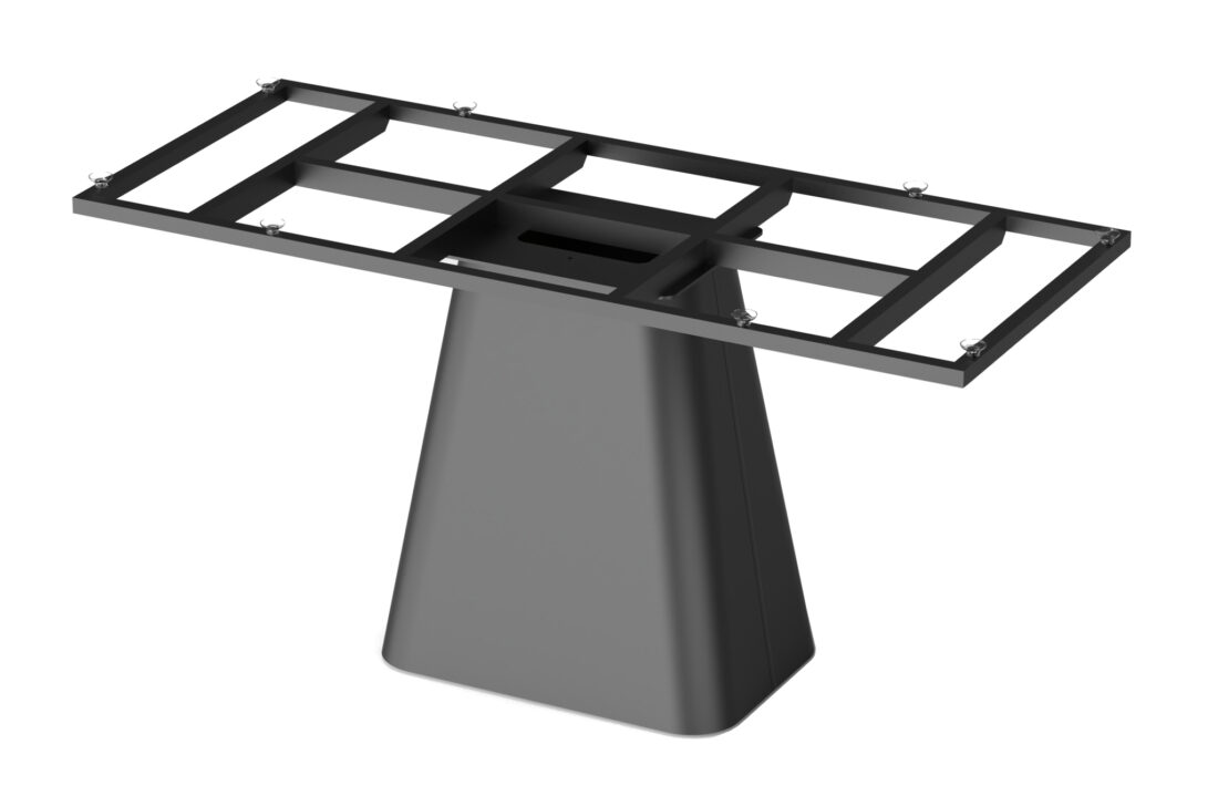 Eetkamertafel Basis 8211 Deense Ovaal 8211 Ferro Brons 8211 Onderstel Tm05 8211 220 215 110 Cm