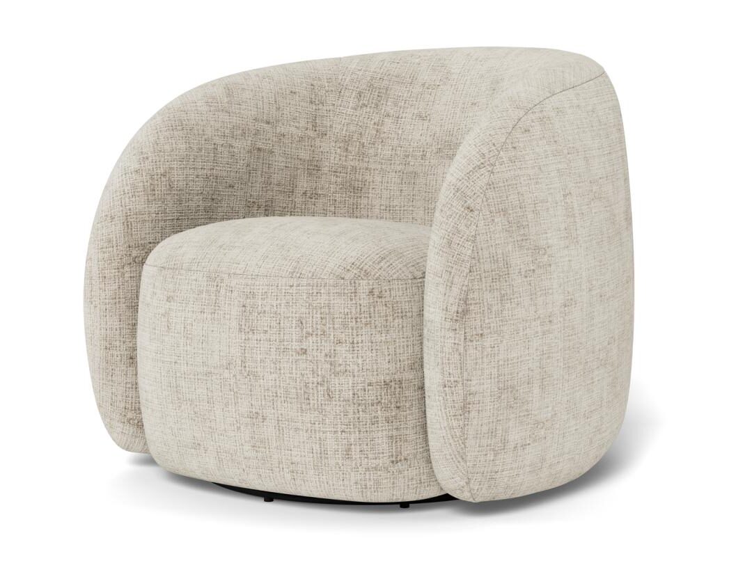 Loungefauteuil Lodi 8211 Beige Juto Stof 8211 Draaivoet