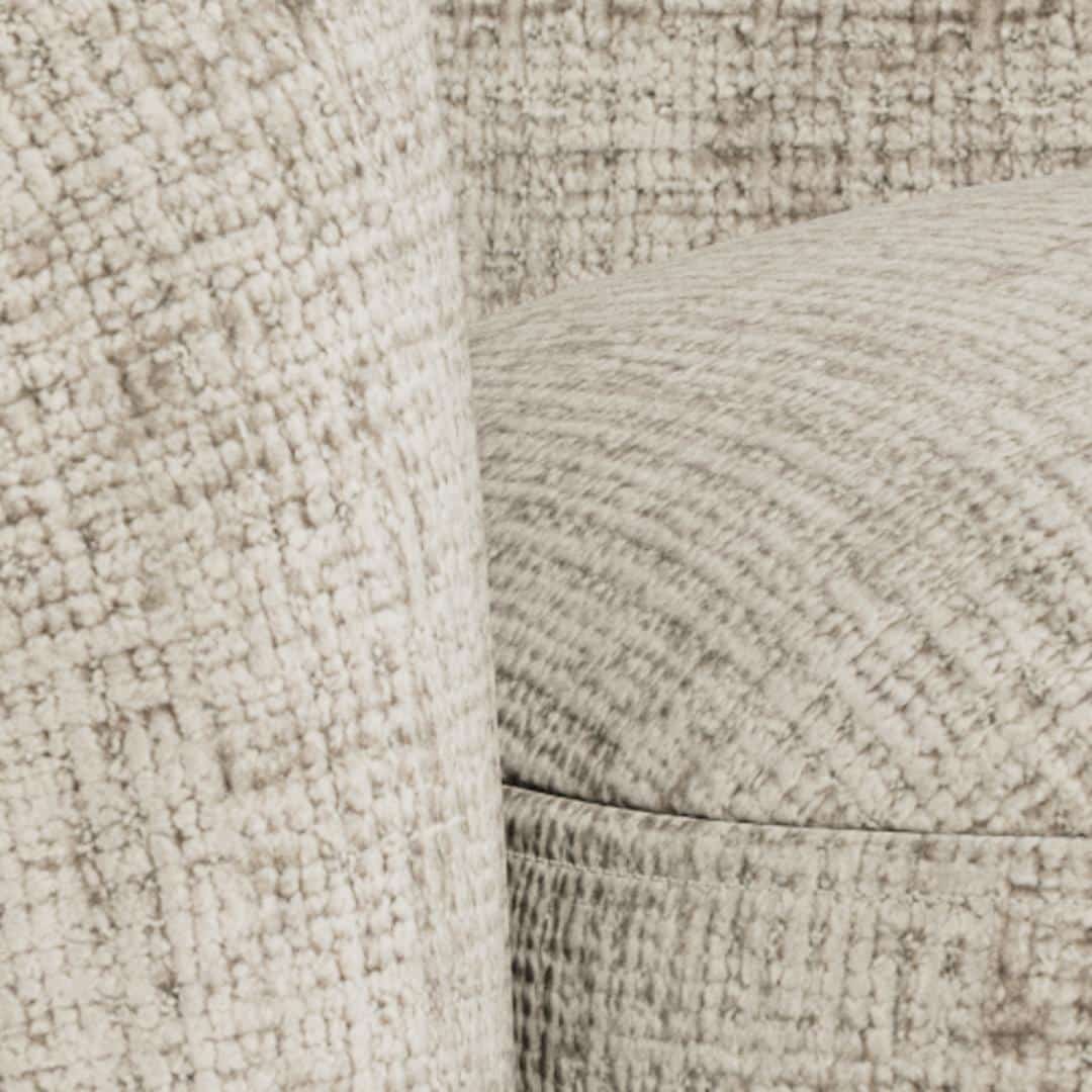 Loungefauteuil Lodi 8211 Beige Juto Stof 8211 Draaivoet