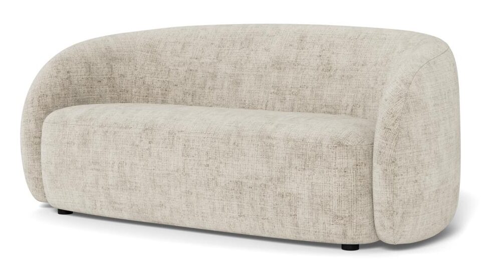 2 5 Zitsbank Lodi 8211 Stof Jute Beige 8211 Breedte 169 Cm