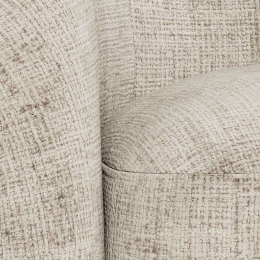 2 5 Zitsbank Lodi 8211 Stof Jute Beige 8211 Breedte 169 Cm