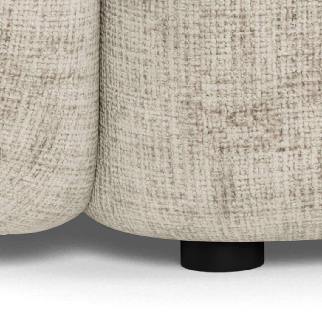 2 5 Zitsbank Lodi 8211 Stof Jute Beige 8211 Breedte 169 Cm