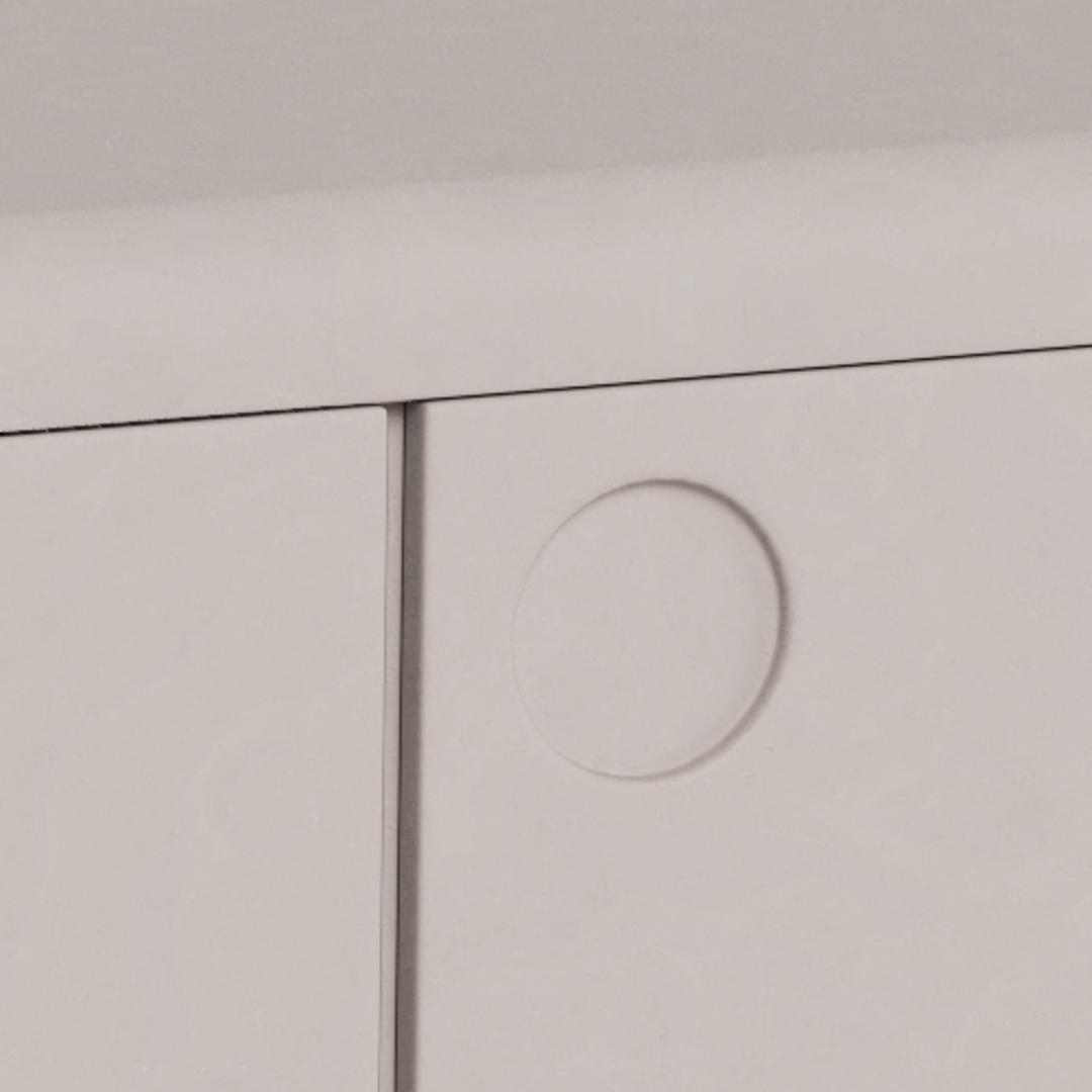 Dressoir Magee 8211 Grijs Mdf Pu Gelakt 8211 3 Deuren 8211 160 Cm