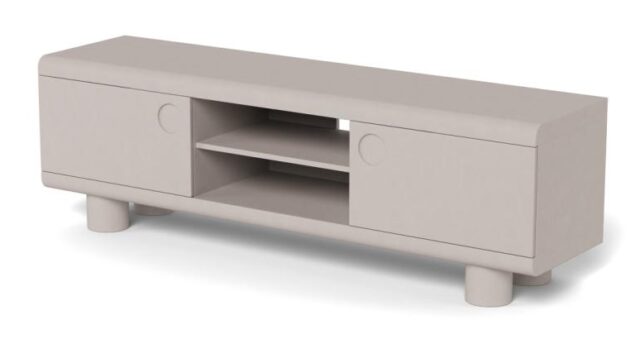 Tv Dressoir Magee 8211 Grijs Mdf Pu Gelakt 8211 160 Cm