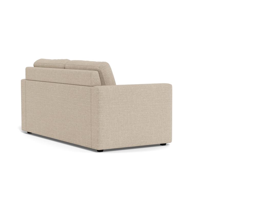 Slaapbank Fleury 8211 Stof Structuurbeige Tweekleurig 8211 2 Losse Rugkussens