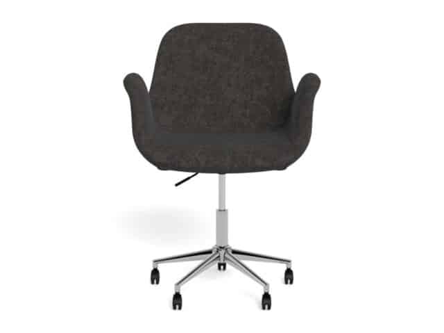 Bureaustoel Beth 8211 Donkergrijs Chenille Apia Bekleding