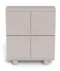 Wandkast Magee - Grijs MDF / PU-gelakt - Met 4 deuren - 100 cm