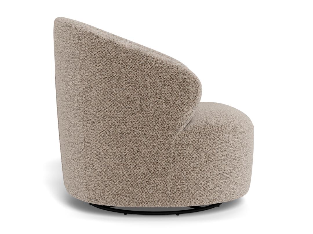 Loungestoel Westport 8211 Boucle Beige 8211 Draaimechanisme Loungestoel Westport 8211 Boucle Beige 8211 Draaimechanisme