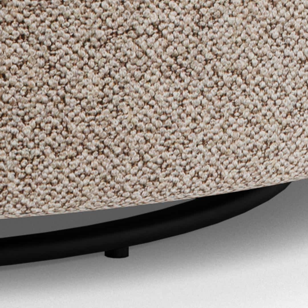 Loungestoel Westport 8211 Boucle Beige 8211 Draaimechanisme Loungestoel Westport 8211 Boucle Beige 8211 Draaimechanisme