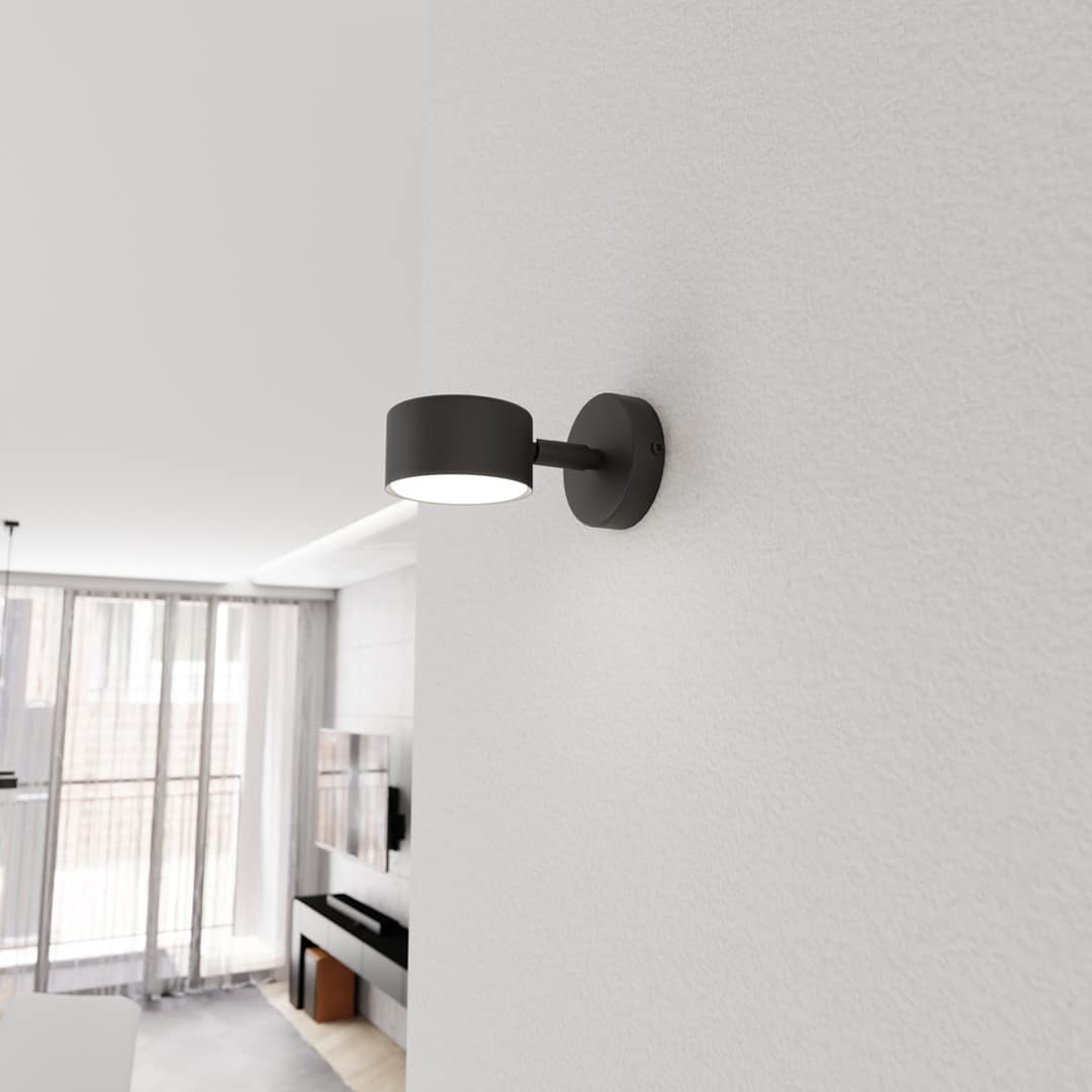 Wandlamp Sora K1 8211 Zwart Mat Wandlamp Sora K1 8211 Zwart Mat