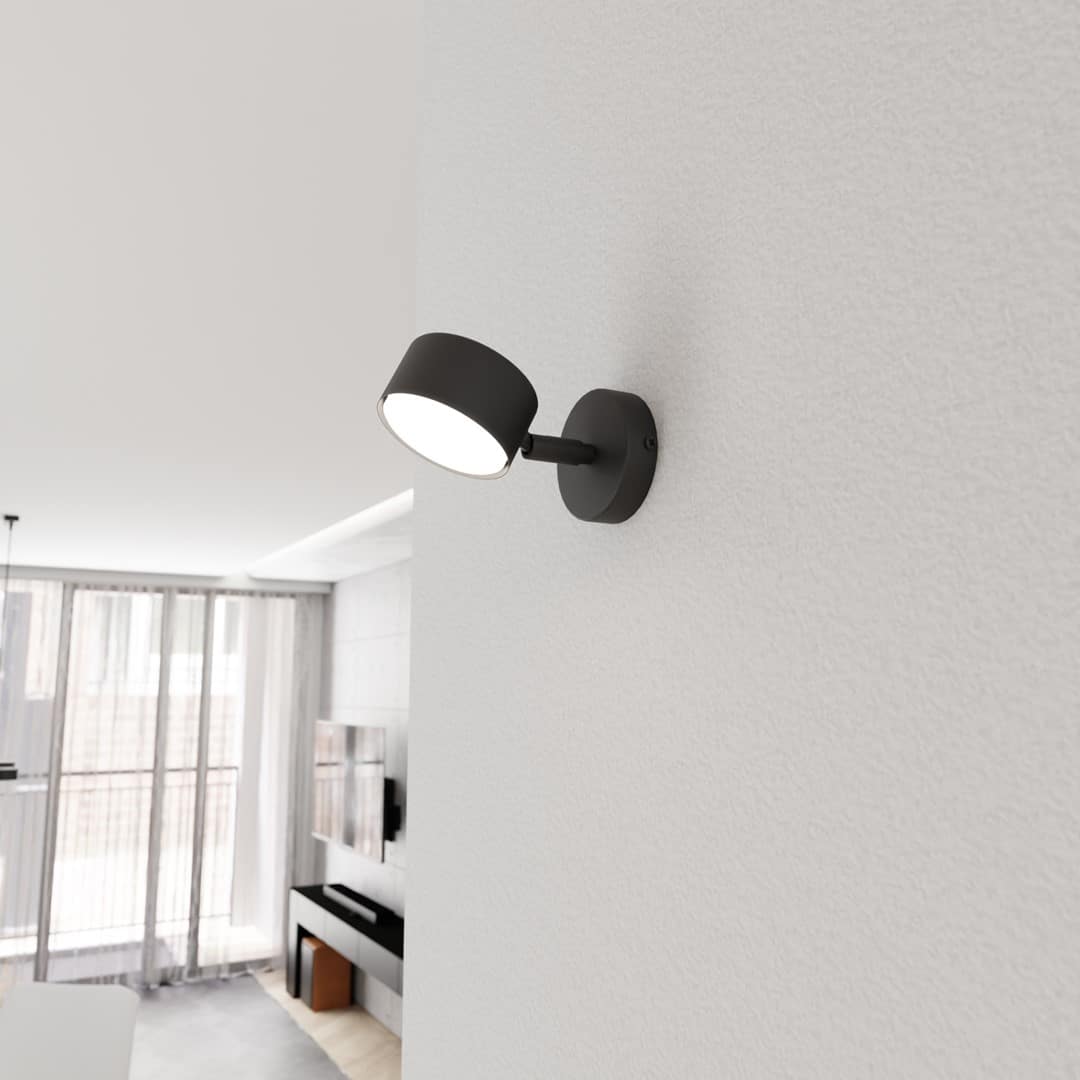 Wandlamp Sora K1 8211 Zwart Mat Wandlamp Sora K1 8211 Zwart Mat