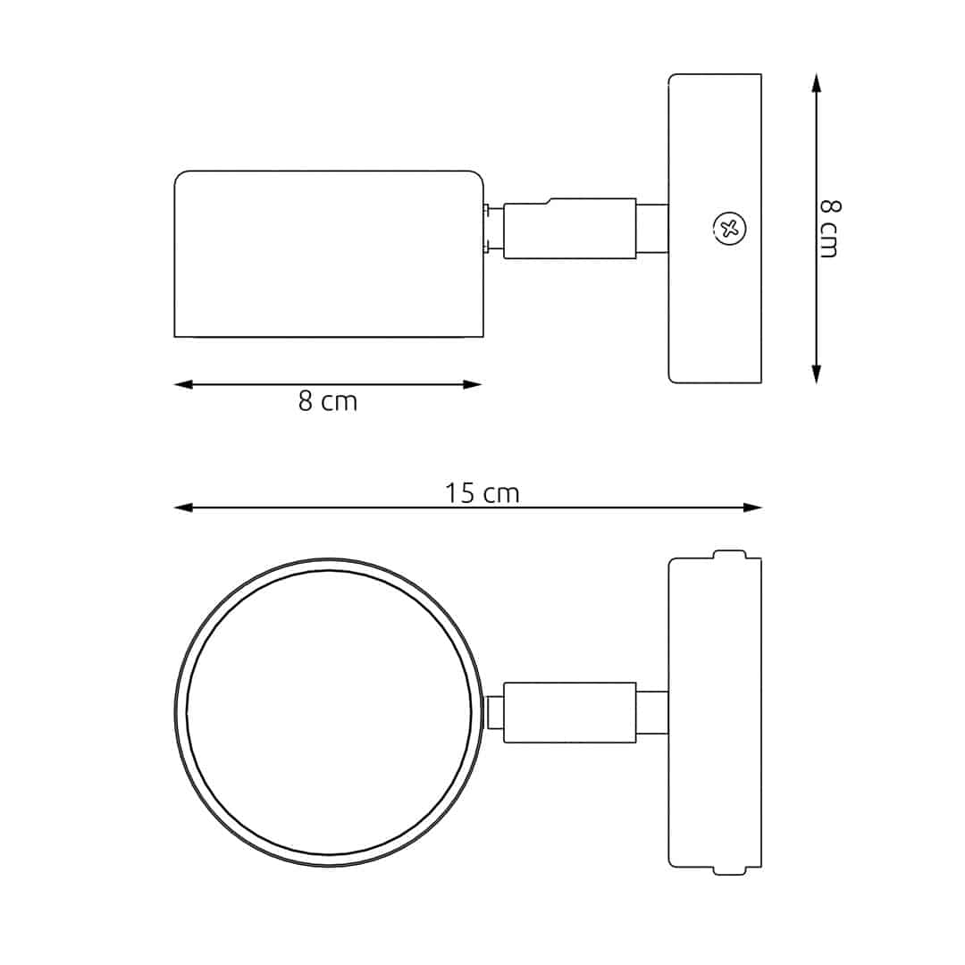 Wandlamp Sora K1 8211 Zwart Mat Wandlamp Sora K1 8211 Zwart Mat
