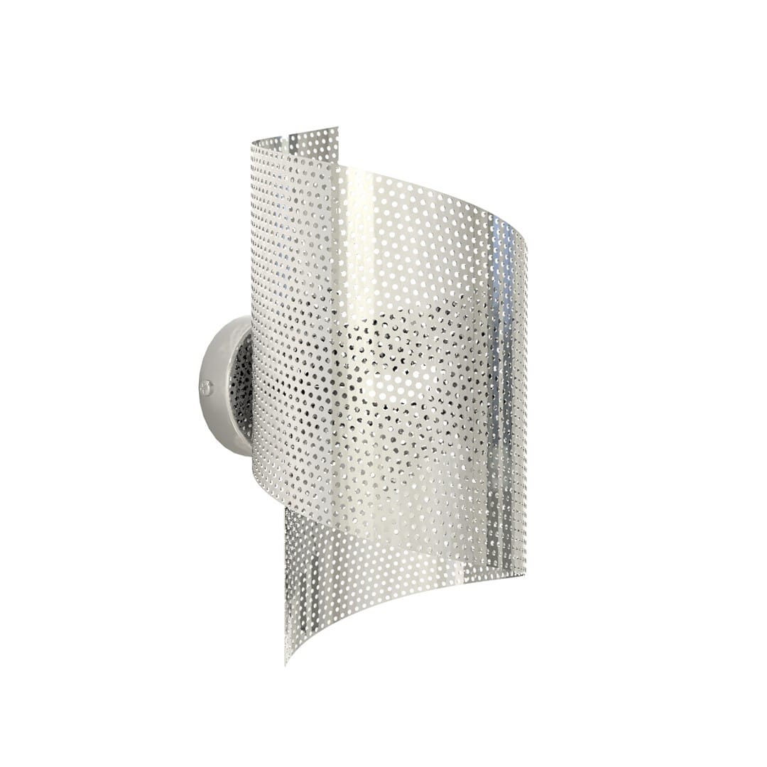 Wandlamp Spiral 8211 Chroom 8211 Poedercoated Staal Wandlamp Spiral 8211 Chroom 8211 Poedercoated Staal