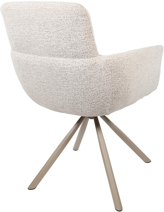 Eetkamerstoel Harry 8211 Stof Present Champagne 120 8211 Taupe Draaipoot 360 Minimale Bestelling 2 Stuks