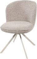 Eetkamerstoel Kate - Stof Present Sandy 121 - Gebroken wit draaipoot 360° (minimale bestelling 2 stuks)