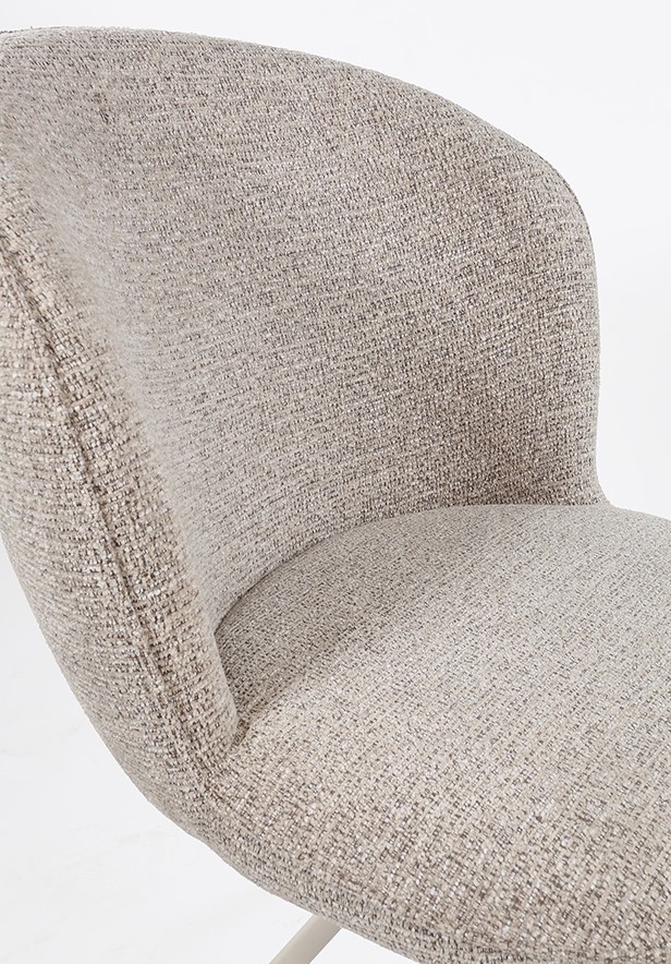 Eetkamerstoel Kate 8211 Stof Present Sandy 121 8211 Gebroken Wit Draaipoot 360 Minimale Bestelling 2 Stuks