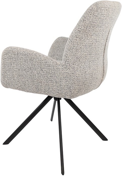Eetkamerstoel Charles 8211 Stof Milan Salt 8217 N Pepper 105 8211 Metalen Draaipoot 360 Minimale Bestelling 2 Stuks
