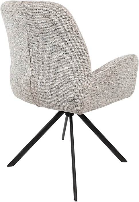 Eetkamerstoel Charles 8211 Stof Milan Salt 8217 N Pepper 105 8211 Metalen Draaipoot 360 Minimale Bestelling 2 Stuks