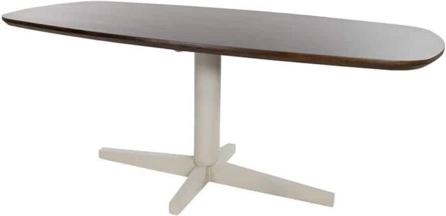 Eetkamertafel Libra 8211 Mango Bruin Walnoot 8211 Poot Beige 8211 Deens Ovaal 8211 190 Cm