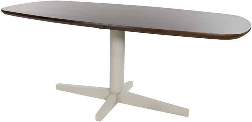 Eetkamertafel Libra 8211 Mango Bruin Walnoot 8211 Poot Beige 8211 Deens Ovaal 8211 190 Cm