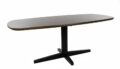 Eetkamertafel Libra - Mango bruin walnoot - Metaal - Deens ovaal - 190 cm