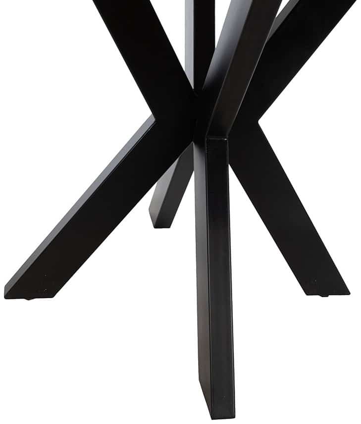 Eetkamertafel Tokio 8211 Zwart Acacia Hout 8211 130