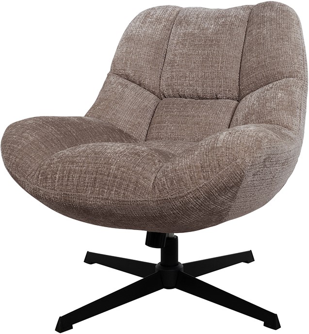 Draaifauteuil Chuck 8211 Stof Cremona Fur 24 8211 Draaifauteuil 360 8211 Schommelmechanisme