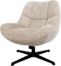 Draaifauteuil Chuck - Stof Cremona Naturel 02 - Rock-systeem