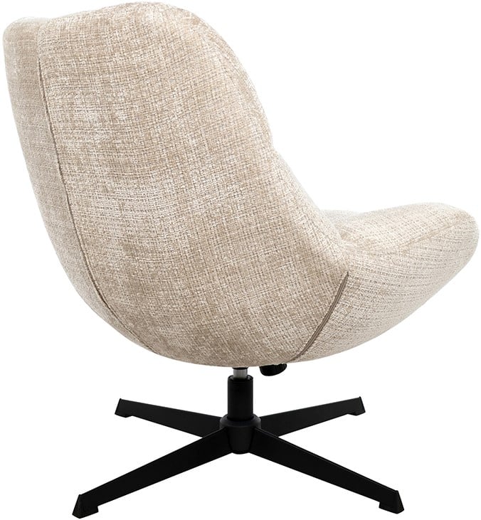 Draaifauteuil Chuck 8211 Stof Cremona Naturel 02 8211 Rock Systeem