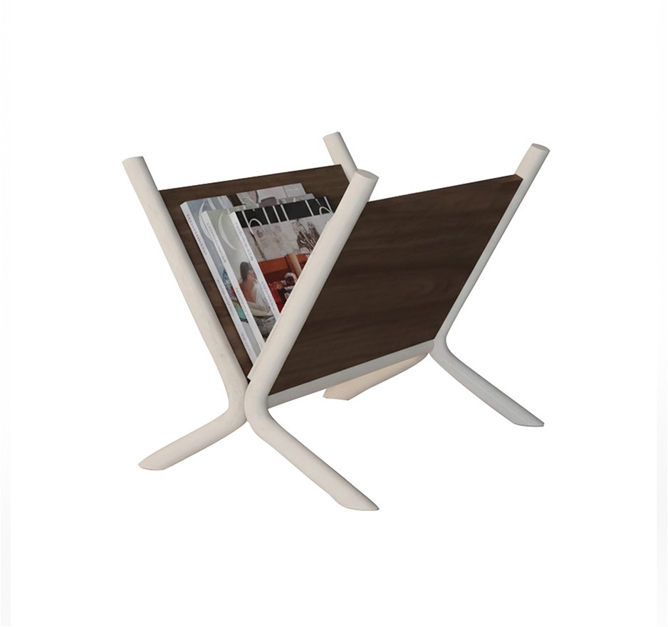 Lectuurbak Trinidad 8211 Bruin Mangohout Walnoot 8211 Beige Metaal Lectuurbak Trinidad 8211 Bruin Mangohout Walnoot 8211 Beige Metaal