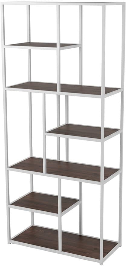 Wandkast Guadeloupe 8211 Bruin Mangohout Walnoot 8211 Met 5 Legplanken