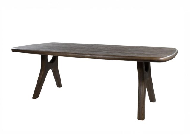 Eetkamertafel Addo 8211 Mangohout Espressobruin 8211 240 Cm 8211 Langwerpig Met Ronde Hoeken