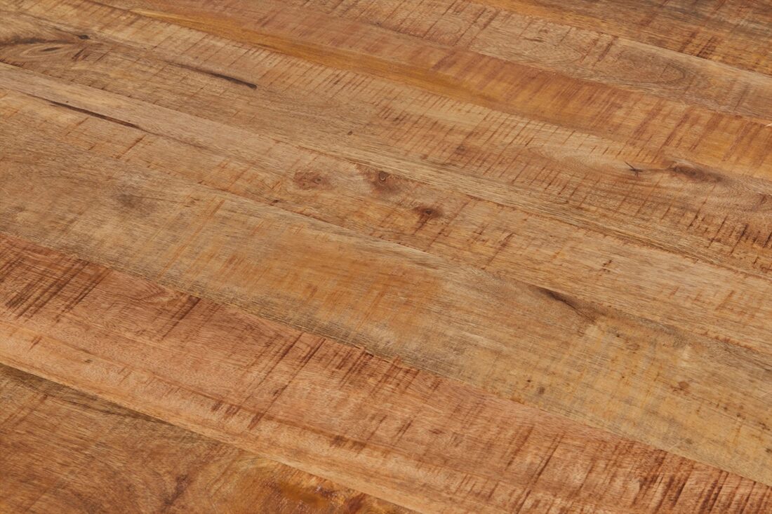 Eetkamertafel Rambo 8211 Mangohout 8211 Metaal 8211 240 Cm