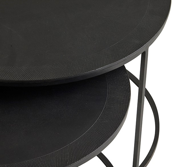 Salontafel Verona 8211 Zwart Metaal 8211 Set Van 2