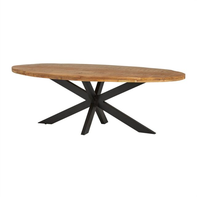 Eetkamertafel Peru Rough 8211 Ovaal 8211 Mangohout 8211 180 Cm