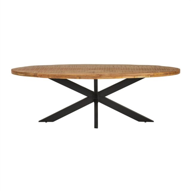 Eetkamertafel Peru Rough 8211 Ovaal 8211 Mangohout 8211 180 Cm