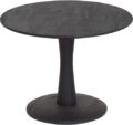 Bijzettafel Flare - Zwart mangohout - Ø60