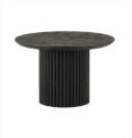 Salontafel Congo - Zwart acaciahout - Ø60