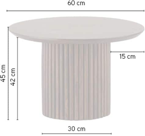 Salontafel Congo 8211 Zwart Acaciahout 8211 60