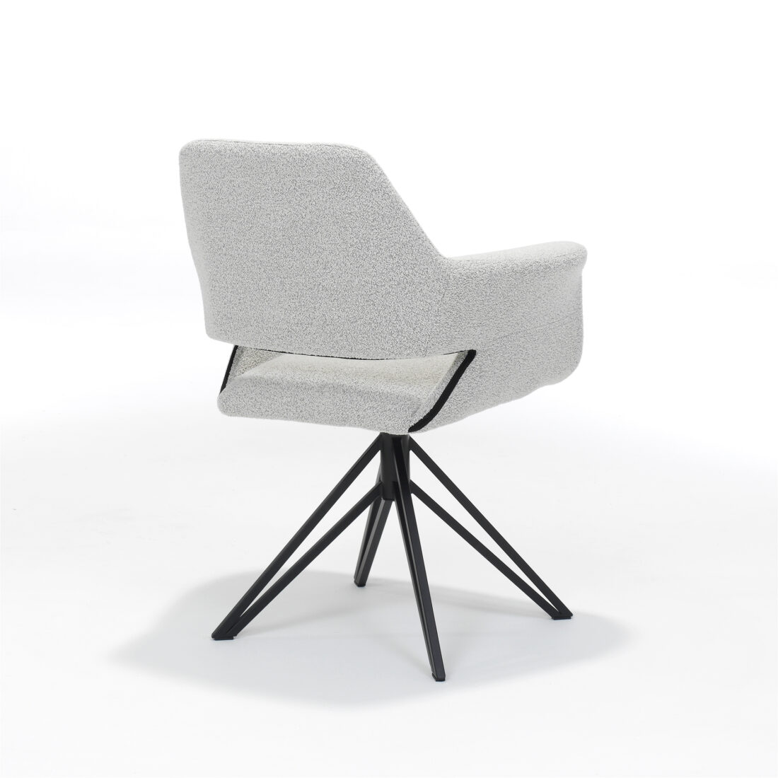 Eetkamerstoel Katy 8211 Stof Teddy Champagne 8211 Draaivoet